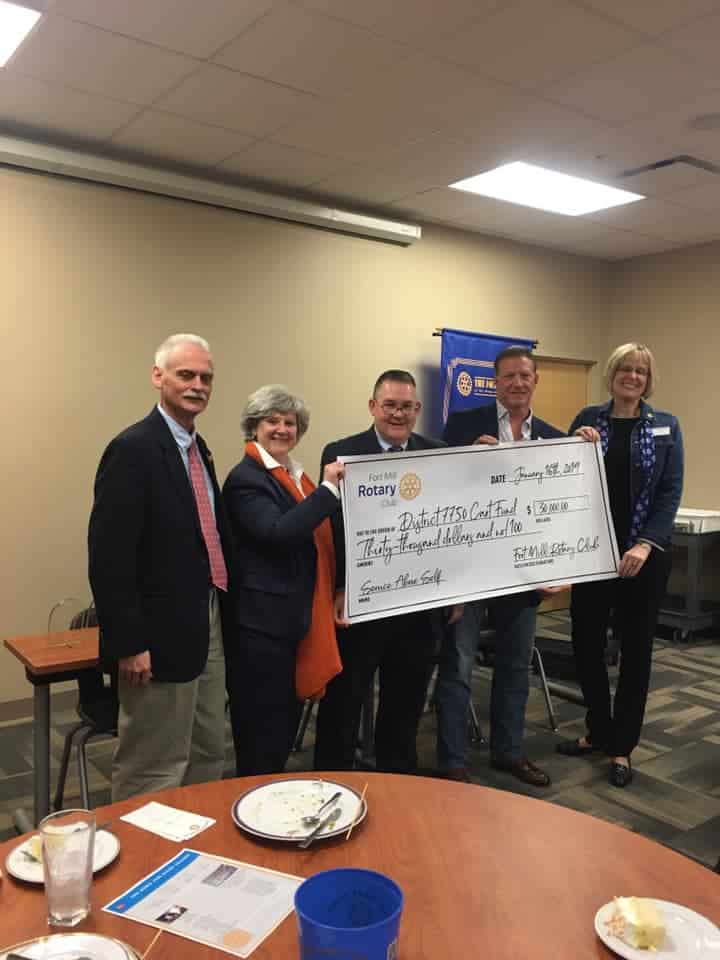 Rotary Club of Fort Mill (SC) Raises $30,000 for The CART Fund!